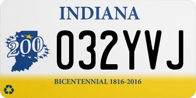 IN license plate 032YVJ