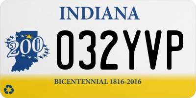 IN license plate 032YVP