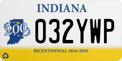 IN license plate 032YWP