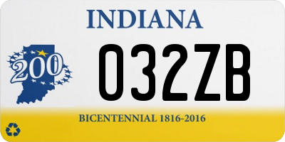 IN license plate 032ZB