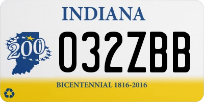 IN license plate 032ZBB