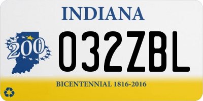IN license plate 032ZBL