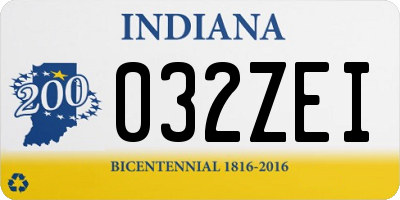 IN license plate 032ZEI