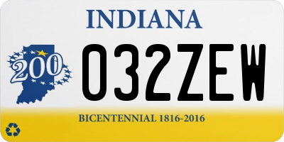 IN license plate 032ZEW