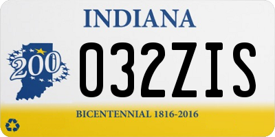 IN license plate 032ZIS