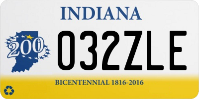 IN license plate 032ZLE