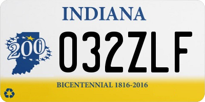 IN license plate 032ZLF
