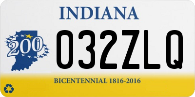 IN license plate 032ZLQ
