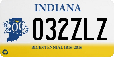 IN license plate 032ZLZ