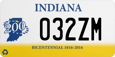 IN license plate 032ZM