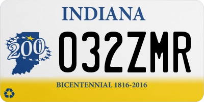 IN license plate 032ZMR