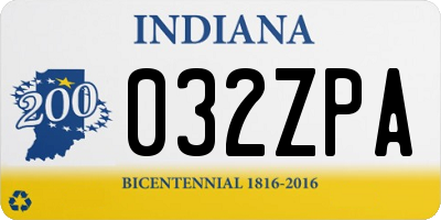 IN license plate 032ZPA