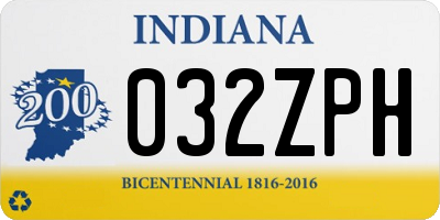 IN license plate 032ZPH