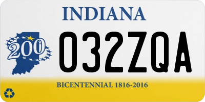 IN license plate 032ZQA