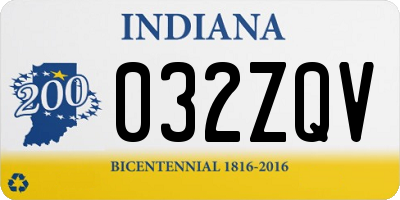 IN license plate 032ZQV