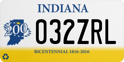 IN license plate 032ZRL