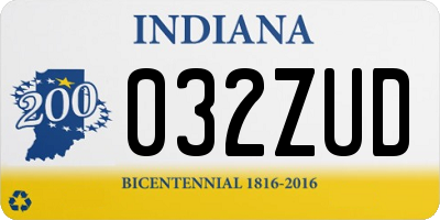 IN license plate 032ZUD