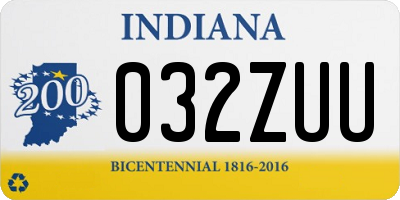 IN license plate 032ZUU