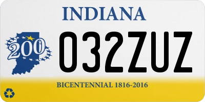 IN license plate 032ZUZ
