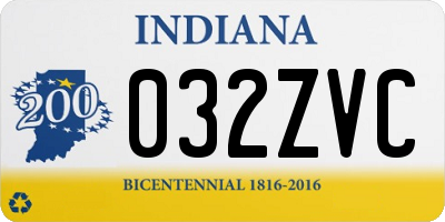 IN license plate 032ZVC
