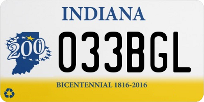 IN license plate 033BGL