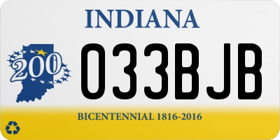 IN license plate 033BJB