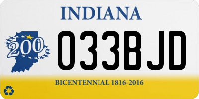 IN license plate 033BJD