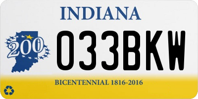 IN license plate 033BKW