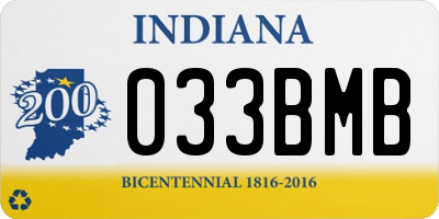IN license plate 033BMB