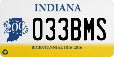 IN license plate 033BMS
