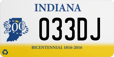 IN license plate 033DJ