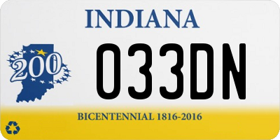 IN license plate 033DN