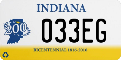 IN license plate 033EG