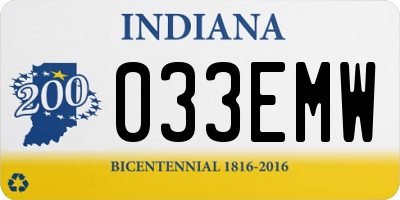 IN license plate 033EMW
