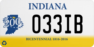 IN license plate 033IB