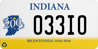 IN license plate 033IO