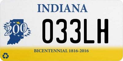 IN license plate 033LH