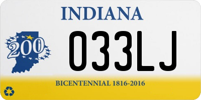 IN license plate 033LJ