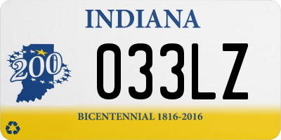 IN license plate 033LZ