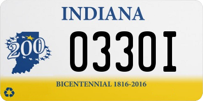 IN license plate 033OI