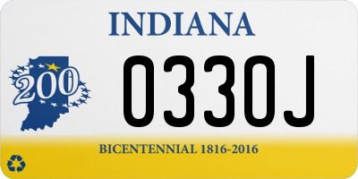 IN license plate 033OJ