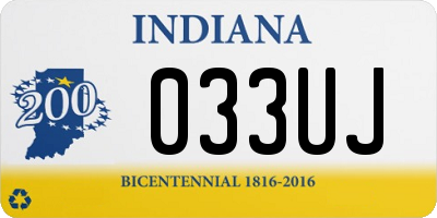 IN license plate 033UJ