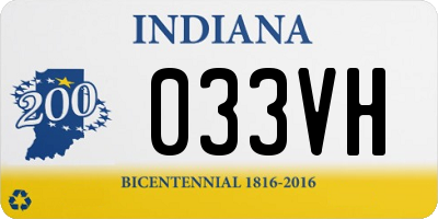 IN license plate 033VH