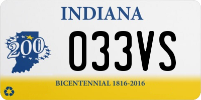 IN license plate 033VS