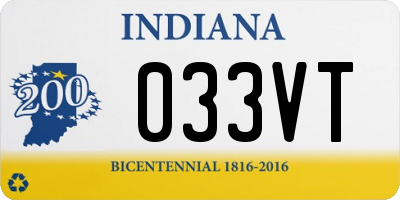 IN license plate 033VT