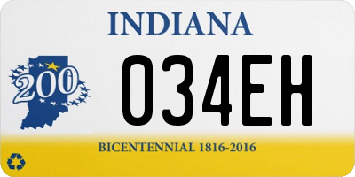 IN license plate 034EH