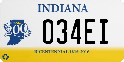 IN license plate 034EI