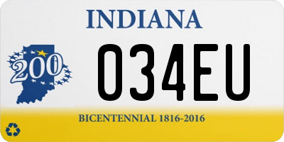 IN license plate 034EU