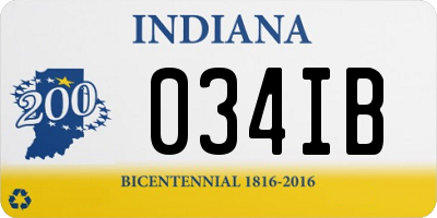 IN license plate 034IB