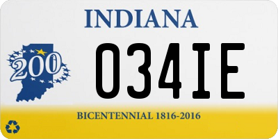 IN license plate 034IE